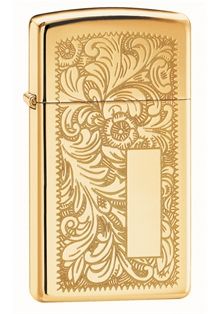 Zippo Slim® Brass Venetian®