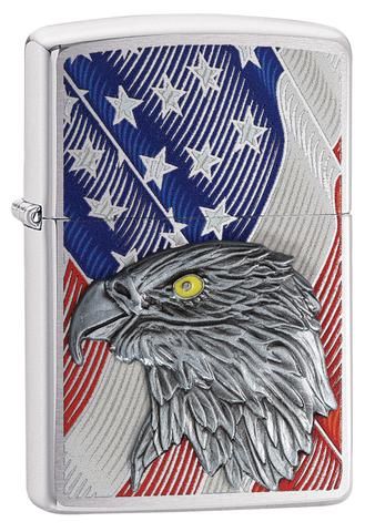 Zippo USA Flag with Eagle Emblem