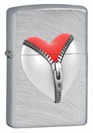 Zippo Zip Heart Ebony