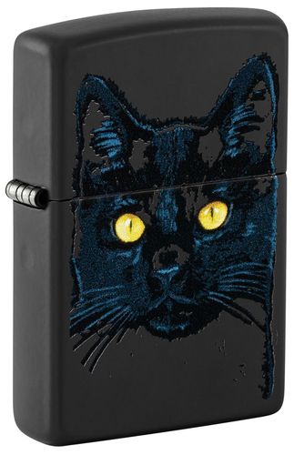 Black Cat Design Black Matte