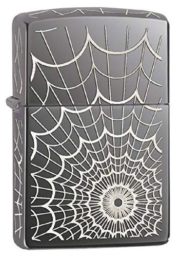 Zippo Spider Web Black Ice