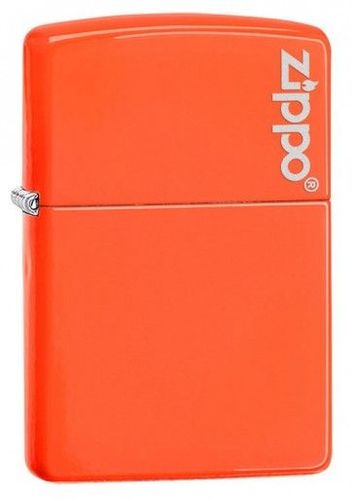 Zippo ZIPPO PLAIN WITH LOGO NEON ORANGE MATTE