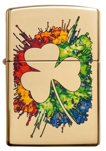 Zippo Graffiti Clover Design