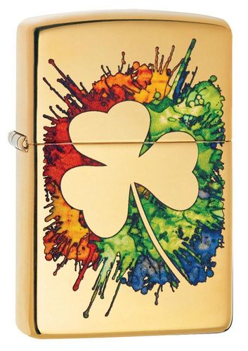 Zippo Graffiti Clover Design