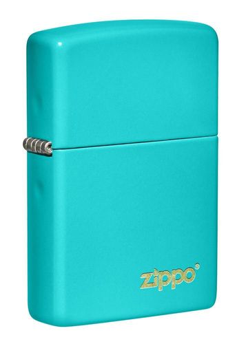 Classic Flat Turquoise Zippo Logo