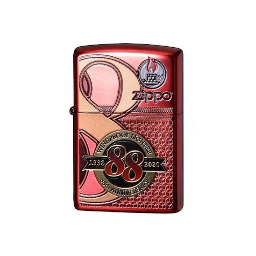 Zippo 88TH RED COLOR CLEAR COATING