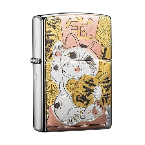 Zippo Japanese tradeitional design MANEKINEKO