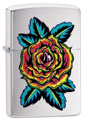 Zippo Flower Tattoo