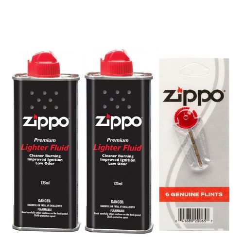 Bộ 2 Xăng + Đá Zippo