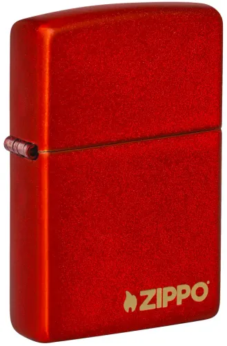 Classic Metallic Red Zippo Logo