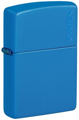 Classic Sky Blue Matte Zippo Logo