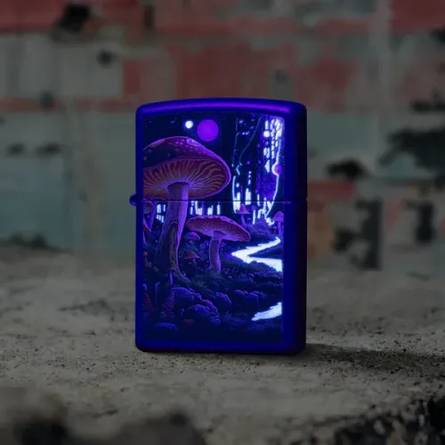 Black Light Mushroom Design