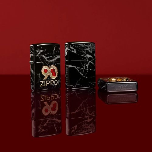 Zippo 90th Anniversary Commemorative High Polish Black