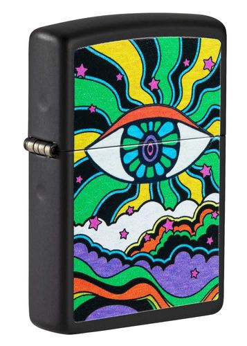 Zippo Black Light Eye Design