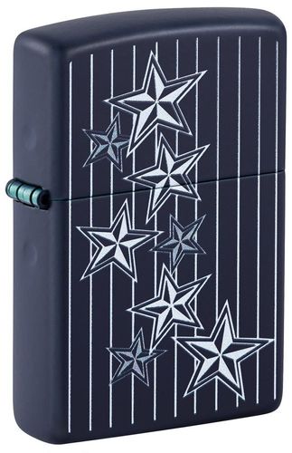 Zippo Americana Star Design Navy Matte