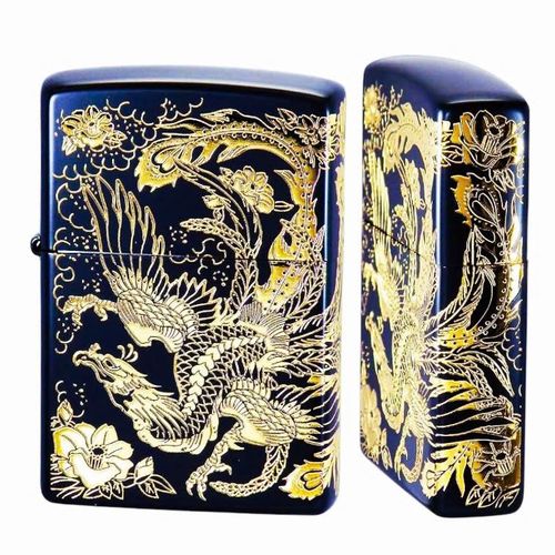 Phoenix Gold Engraved