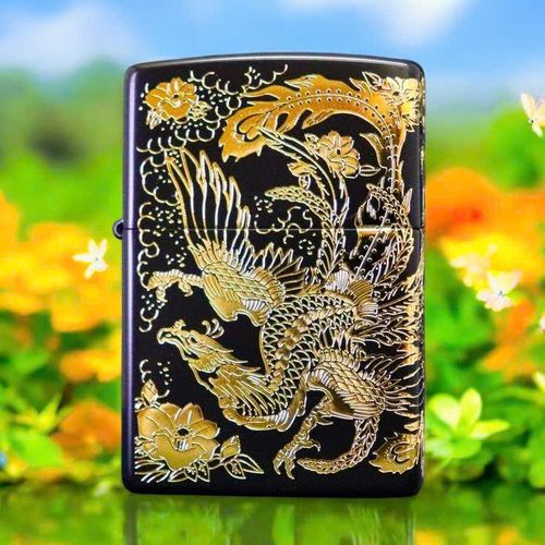 Phoenix Gold Engraved
