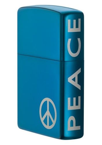 Zippo Peace On The Side Sapphire