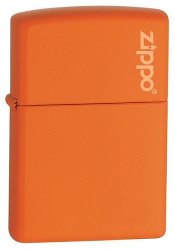 Classic Orange Matte Zippo Logo