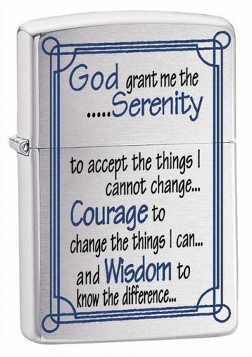 Zippo Serenity Prayer