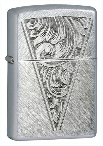 Zippo V-Scroll Herringbone Sweep