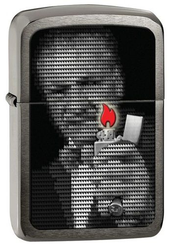 Zippo Blaisdell Flame 1941 Replica Black Ice