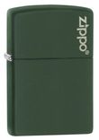 Classic Green Matte Zippo Logo
