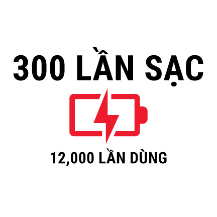 300 charges - 12,000 total uses