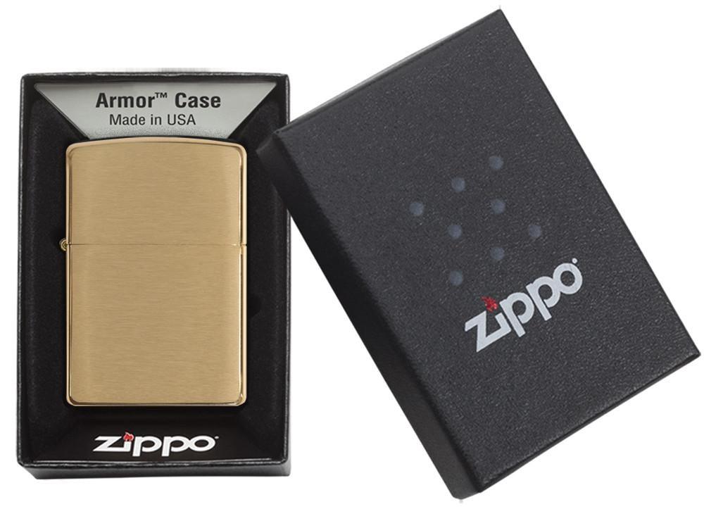 Zippo Armor™ Brushed Brass