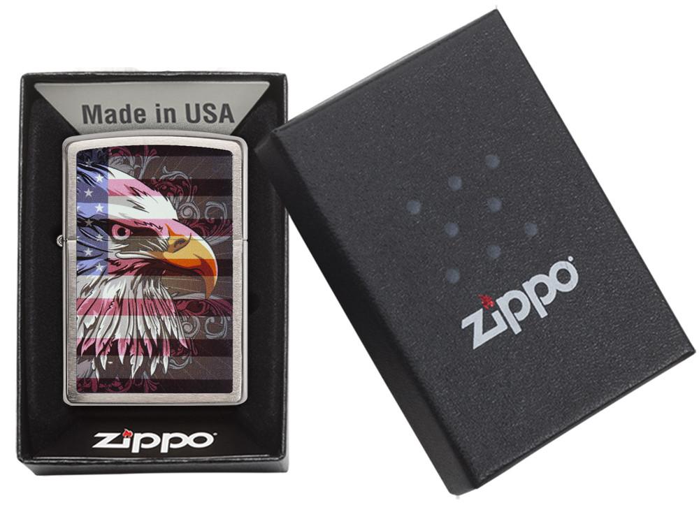 Zippo Eagle Flag