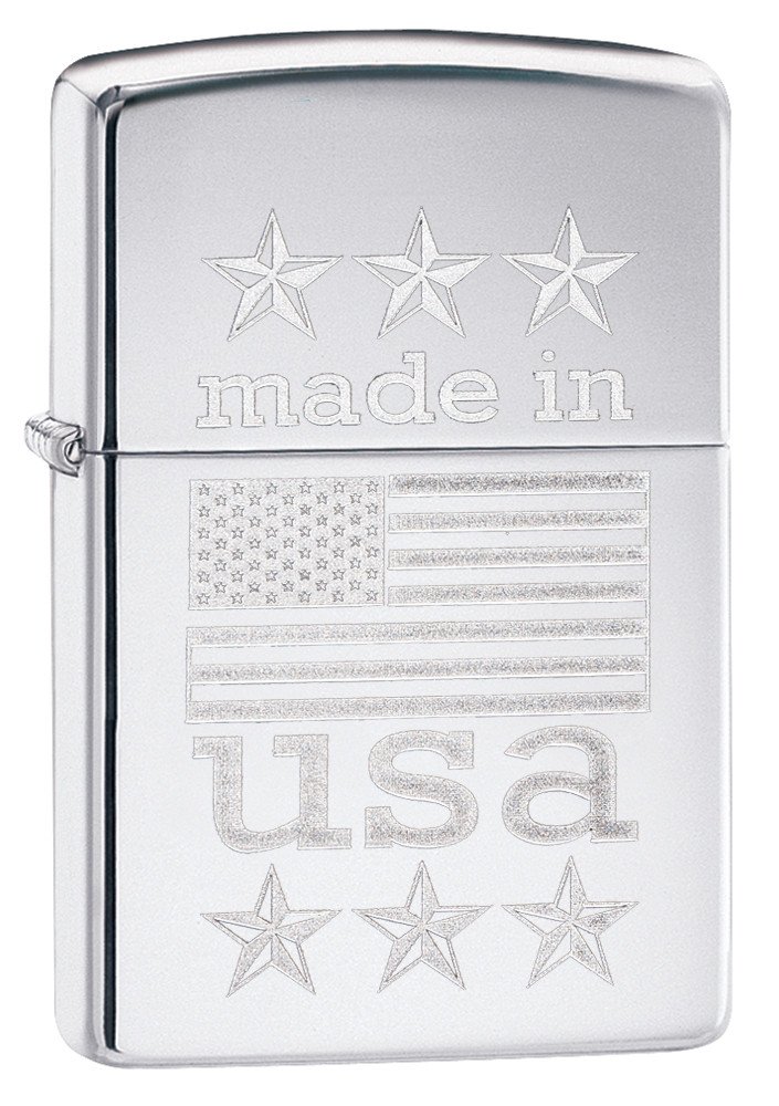Zippo Made in USA with Flag