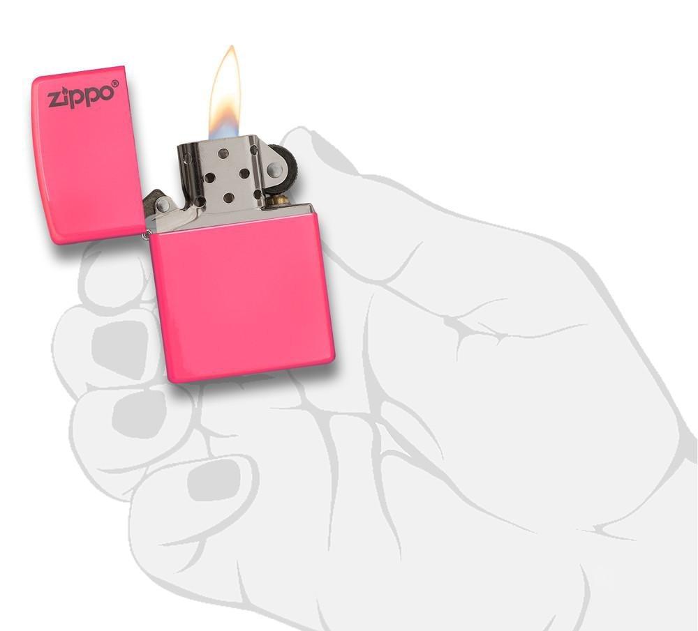 Zippo Neon Pink Zippo Logo