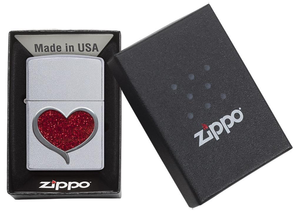 Zippo Glitter Heart