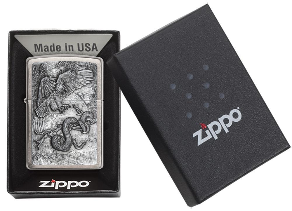 Zippo Eagle vs. Snake