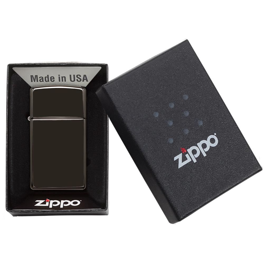 Zippo Slim® High Polish Black