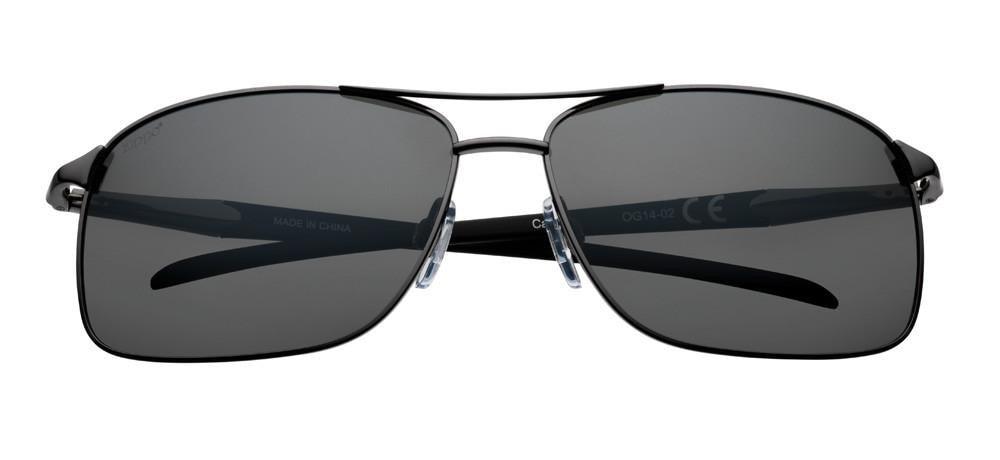 Zippo Silver Polarized Pilot Sunglasses