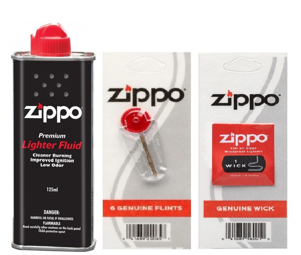 Combo 3 sản phẩm Xăng – Đá – Bấc Zippo