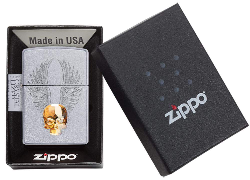 Zippo Gold Skull Design
