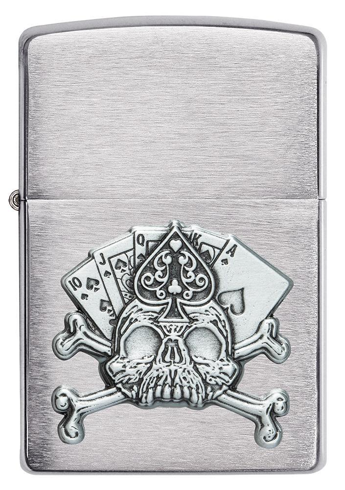 Zippo Card Skull Emblem Design