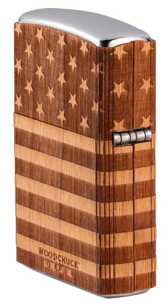 Zippo WOODCHUCK USA American Flag Wrap