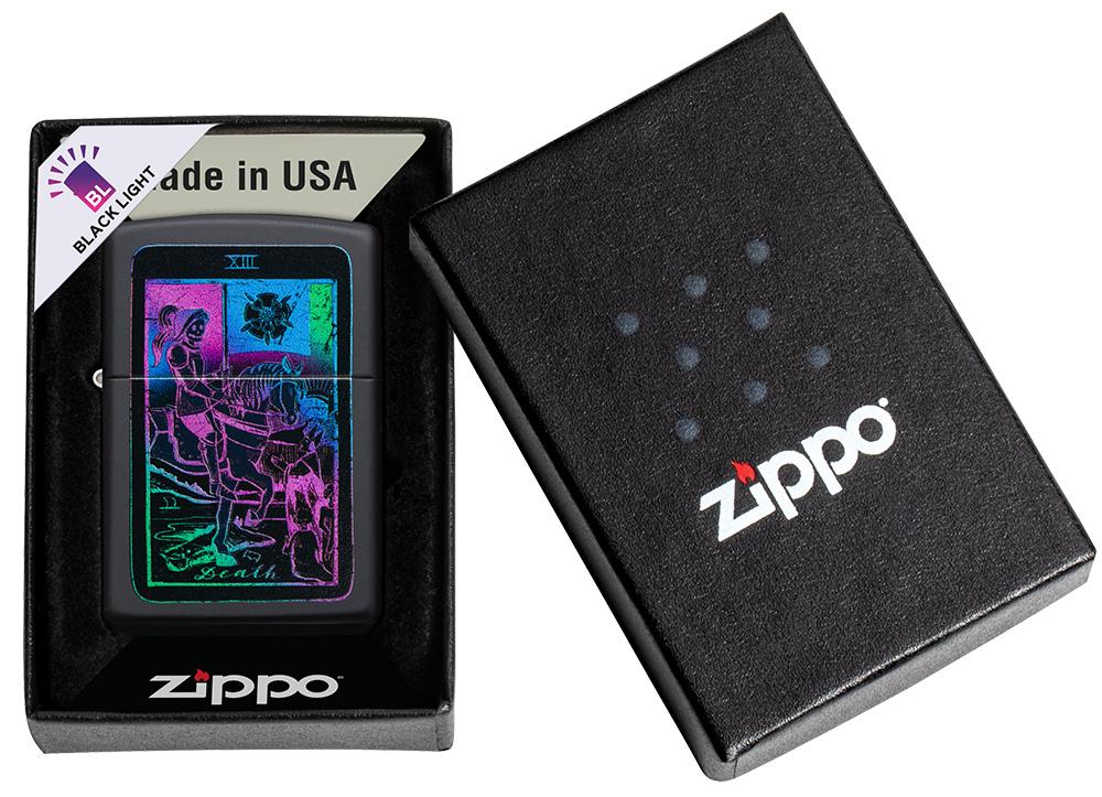Zippo Black Light Tarot Card Design