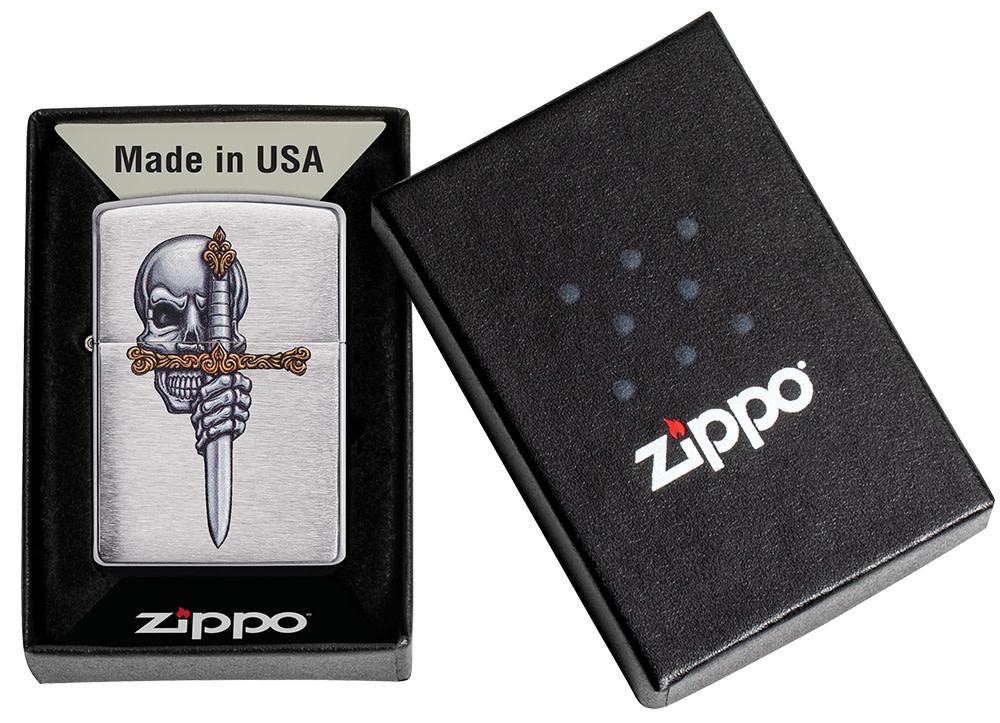 Zippo Sword Skull Design