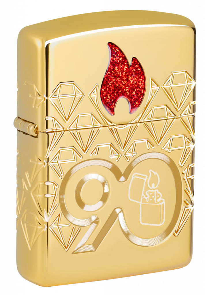 Zippo 90th Anniversary Limited Edition Gold Plated 49866 49866 Zippo