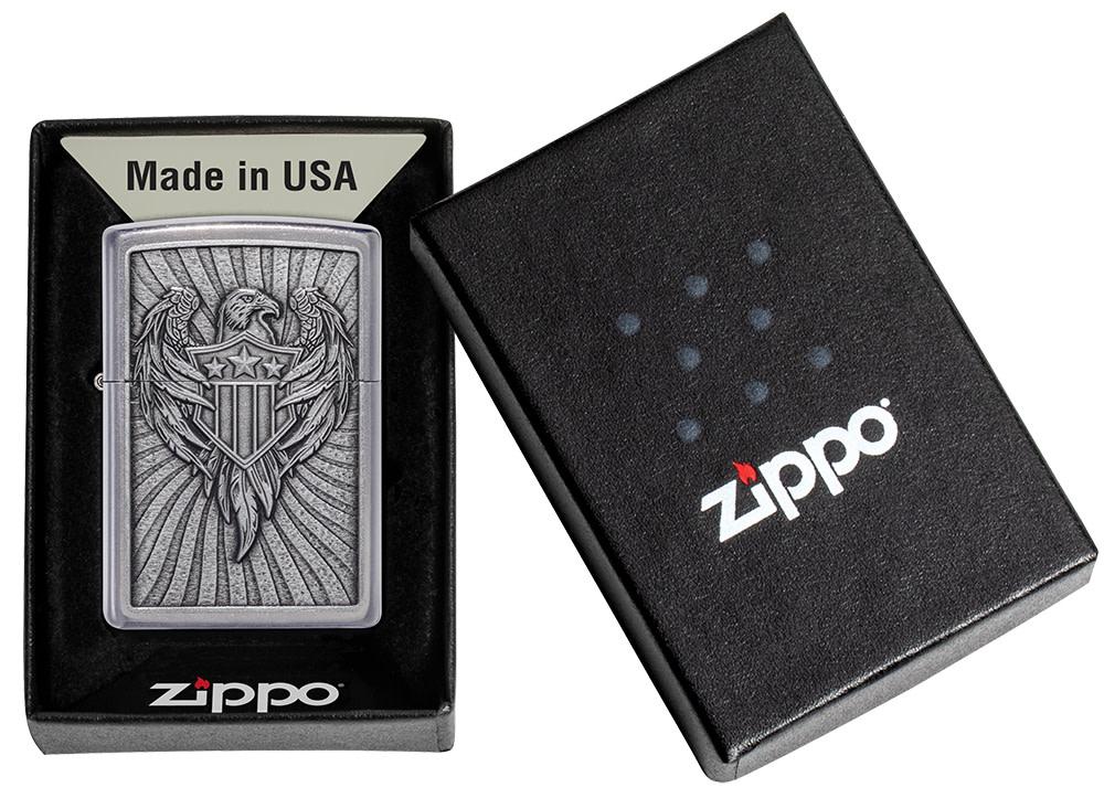 Zippo Eagle Shield Emblem Design