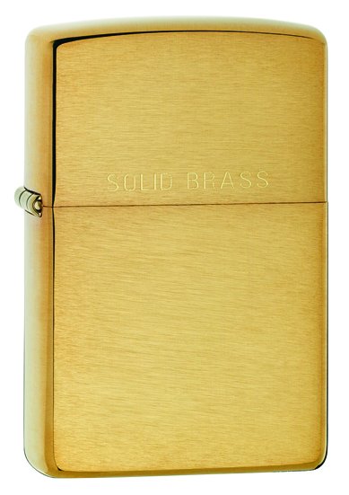 Vỏ Zippo Classic Brushed Solid Brass