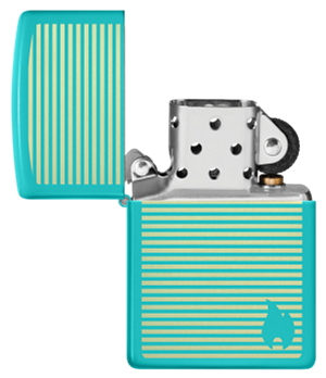 Zippo Classic Flat Turquoise Laser Engrave