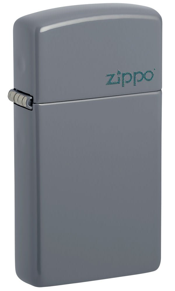 Slim® Flat Grey Zippo Logo