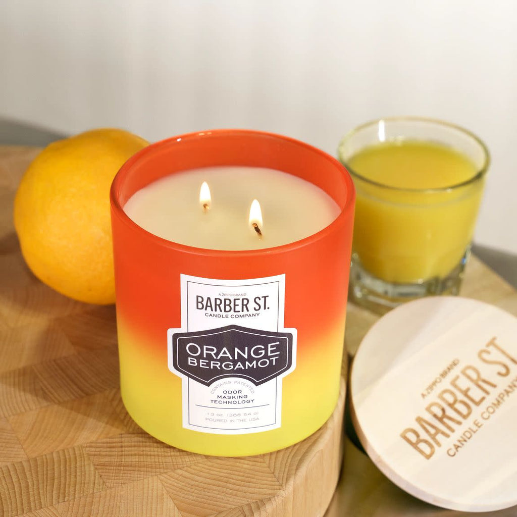 Barber Street Orange Bergamot Odor Masking Candle